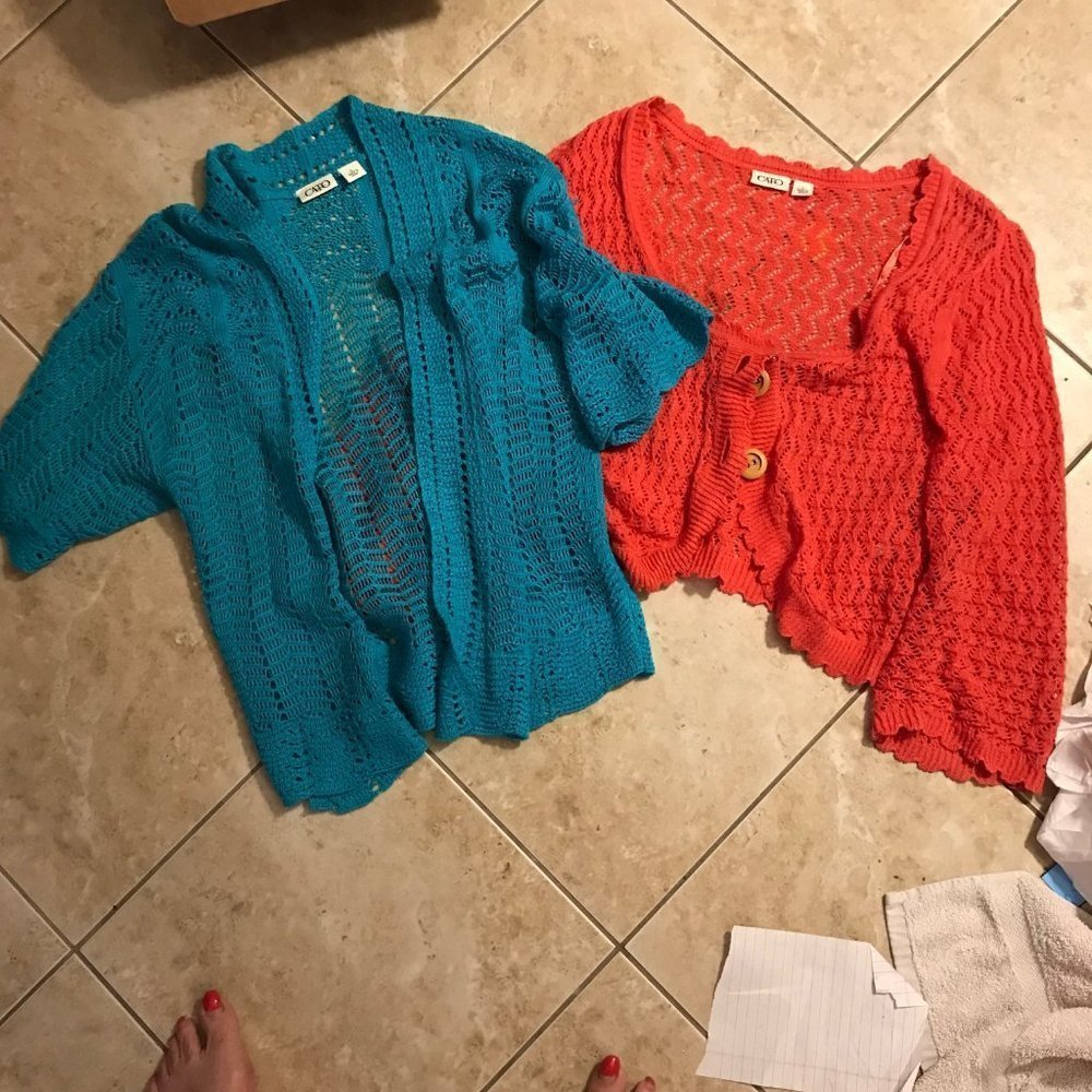 Cato's Knit Cardigans, Size L